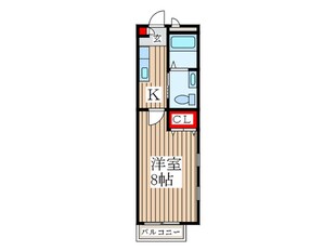 エルメゾン西立川の物件間取画像